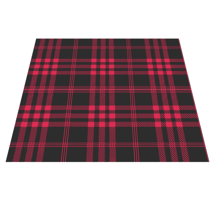 Vinilne preproge za spalnico božični tartan vzorec - TenStickers