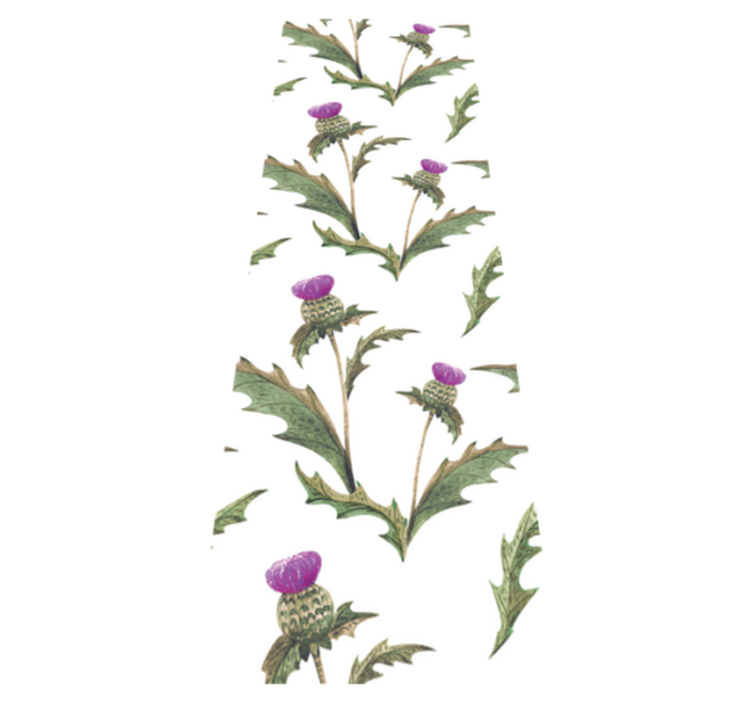 Vinilne preproge za spalnico Škotski osat - TenStickers