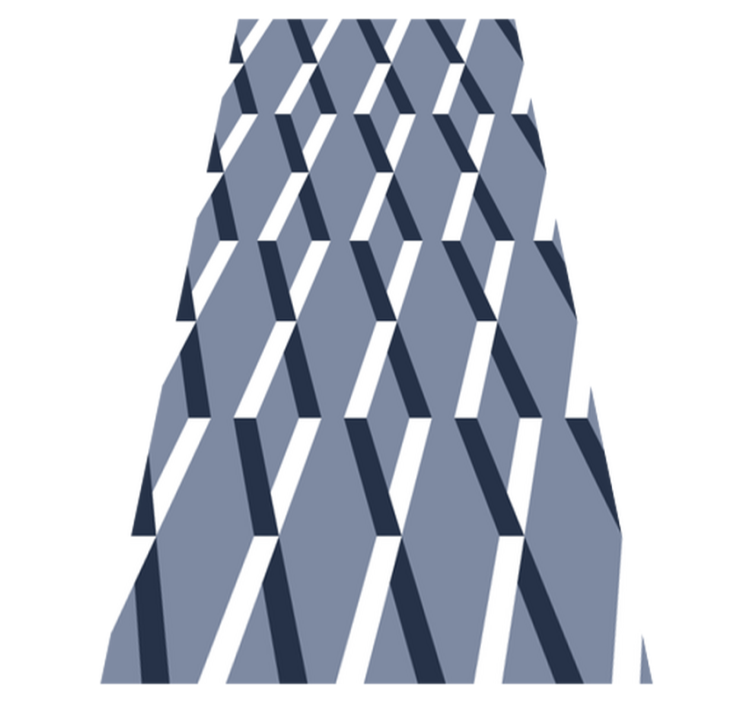 Vinilne preproge za spalnico 3d rombi - TenStickers