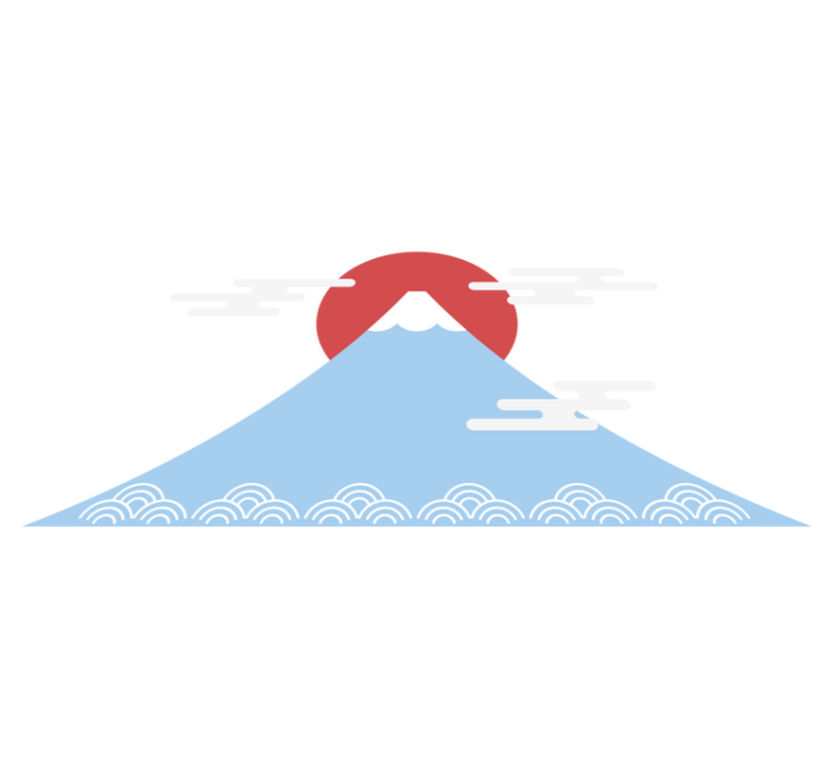 Naravne vinilne preproga v azijskem gorskem slogu - TenStickers