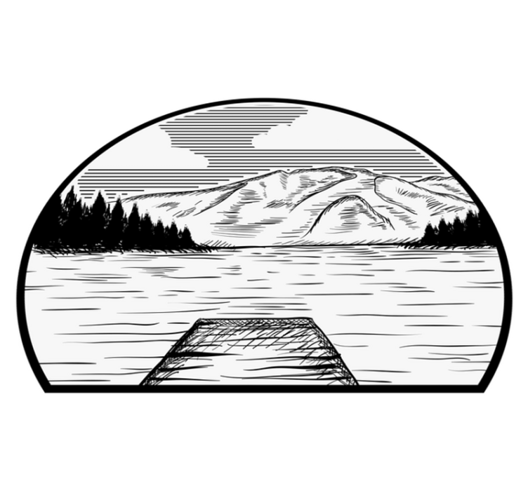 Naravne vinilne preproge motorhome borov gozd - TenStickers