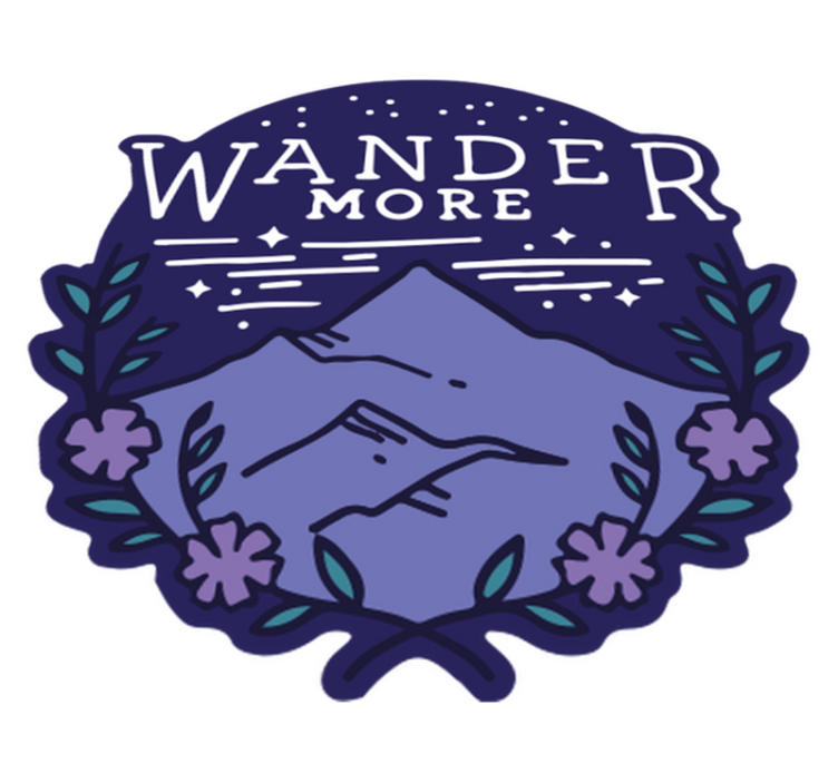 Naravne vinilne preproge pohodništvo v gorah - TenStickers