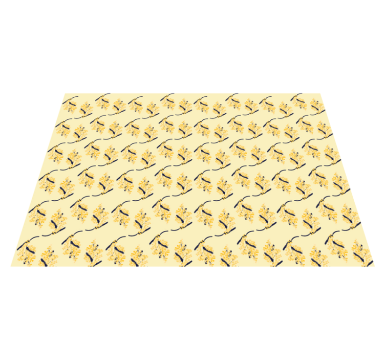 Naravne vinilne preproge vzorci mimoze - TenStickers