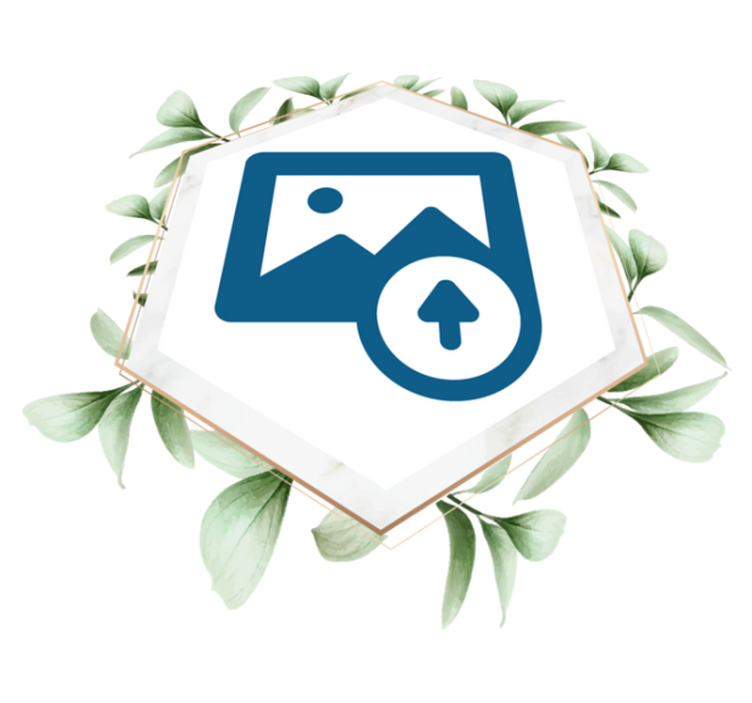 Naravne vinilne preproga Ženska z listi - TenStickers