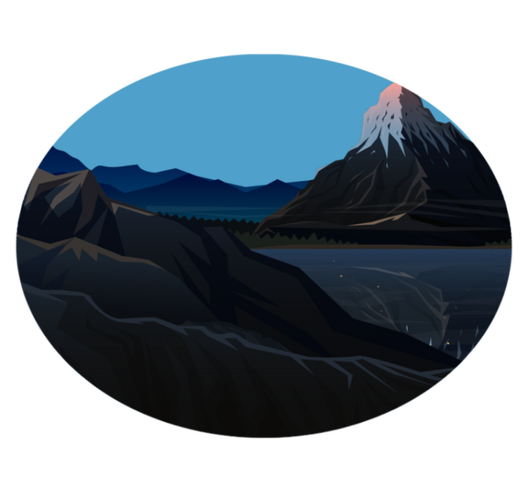 Naravne vinilne preproge gorski razgled - TenStickers