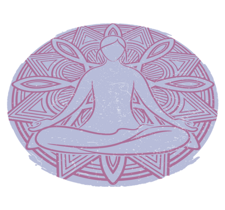 Naravne vinilne preproga meditativna figura mandala - TenStickers