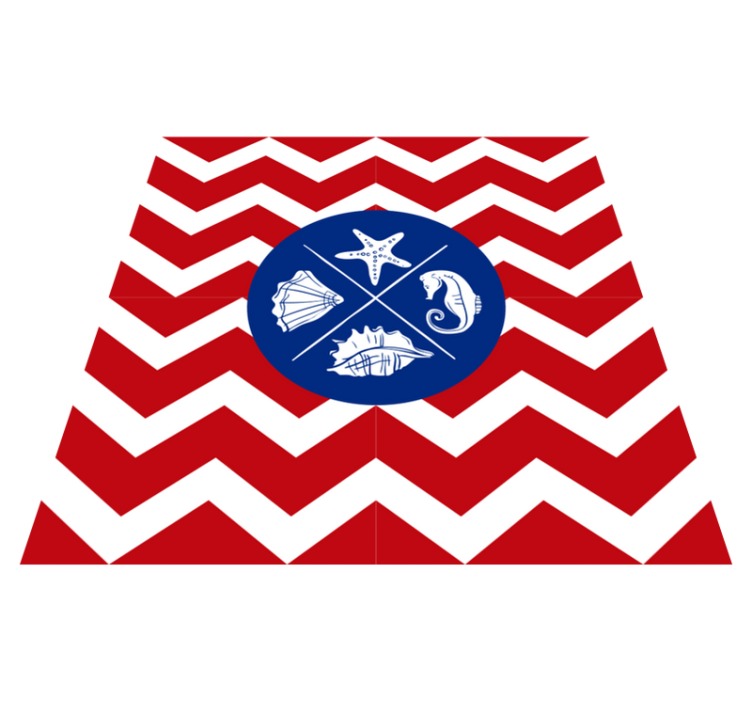 Naravne vinilne preproge vzorec morskih školjk - TenStickers