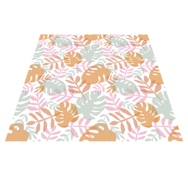 Naravne vinilne preproge z motivom zelenih listov - TenStickers