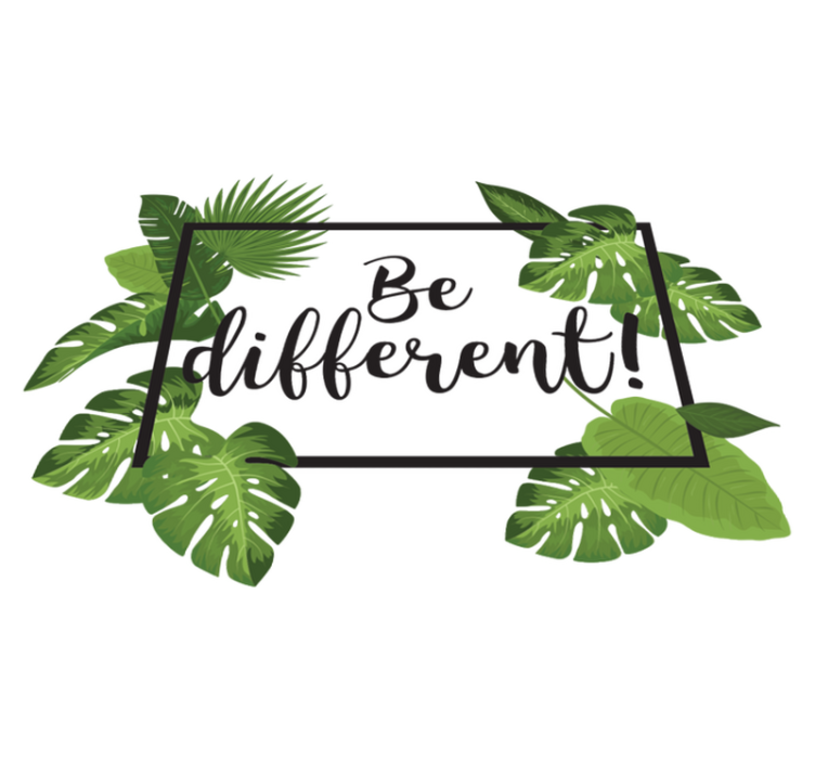 Cvetlična vinilna preproga bodi drugačen - TenStickers