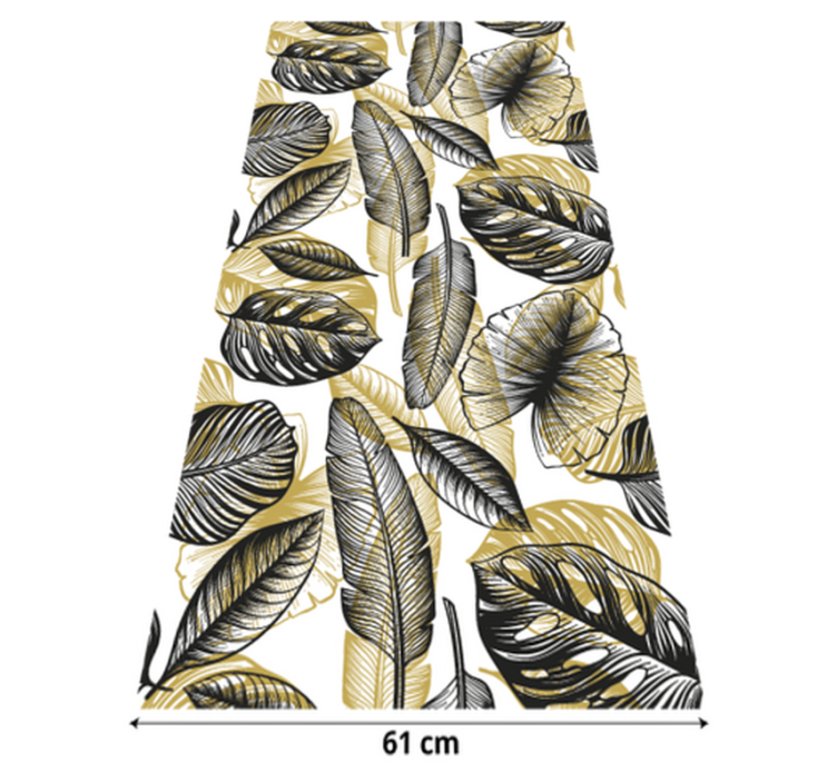 Cvetlična vinilna preproga elegantne tropske rastline - TenStickers