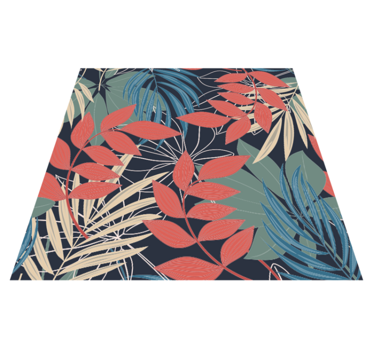 Cvetlična vinilna preproga moderna elegantna fauna in flora - TenStickers