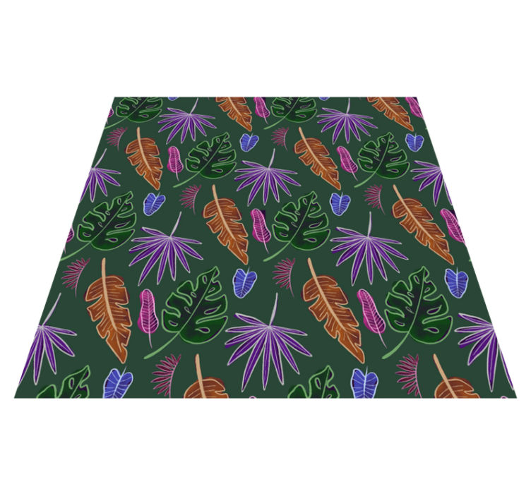 Cvetlična vinilna preproga geometrijska neon zasnova - TenStickers