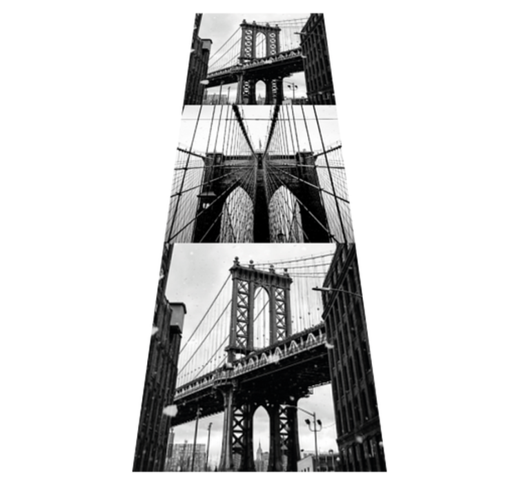 Vinilne preproge za spalnico koláž brooklynskega mostu - TenStickers