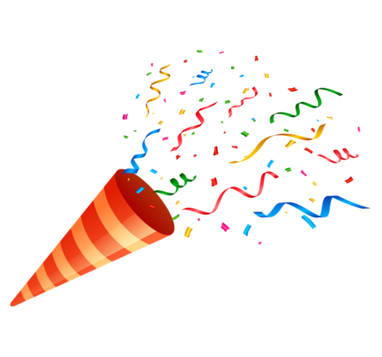 Vinilne preproge z geometrijskimi vzorci praznični konfeti - TenStickers