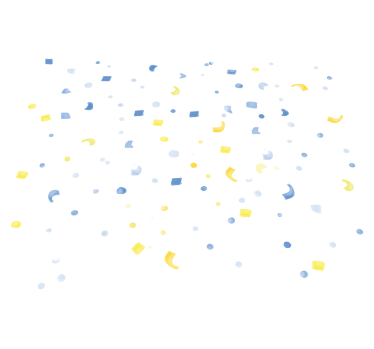 Vinilne preproge z geometrijskimi vzorci v barvnem konfeti - TenStickers