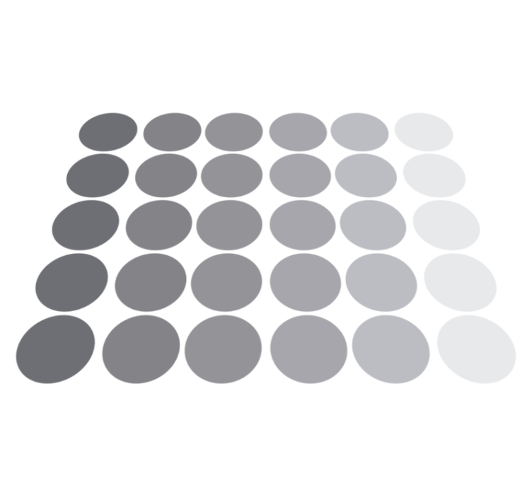 Vinilne preproge z geometrijskimi vzorci sivi krogi - TenStickers
