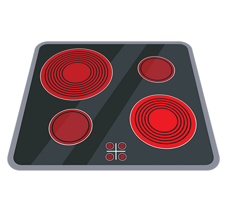 Otroške vinilna preproga za kuhinjske plošče - TenStickers