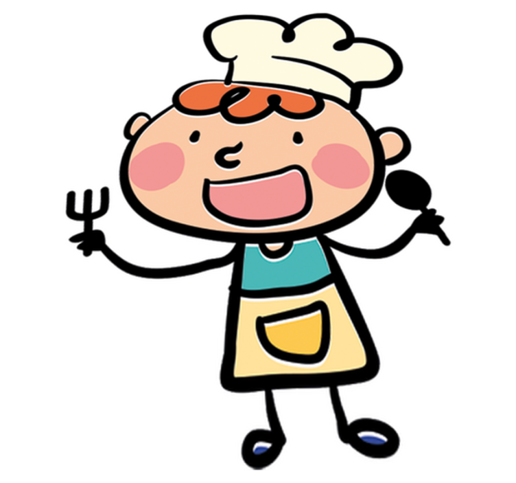 Otroške vinilna preproga mali kuhar - TenStickers