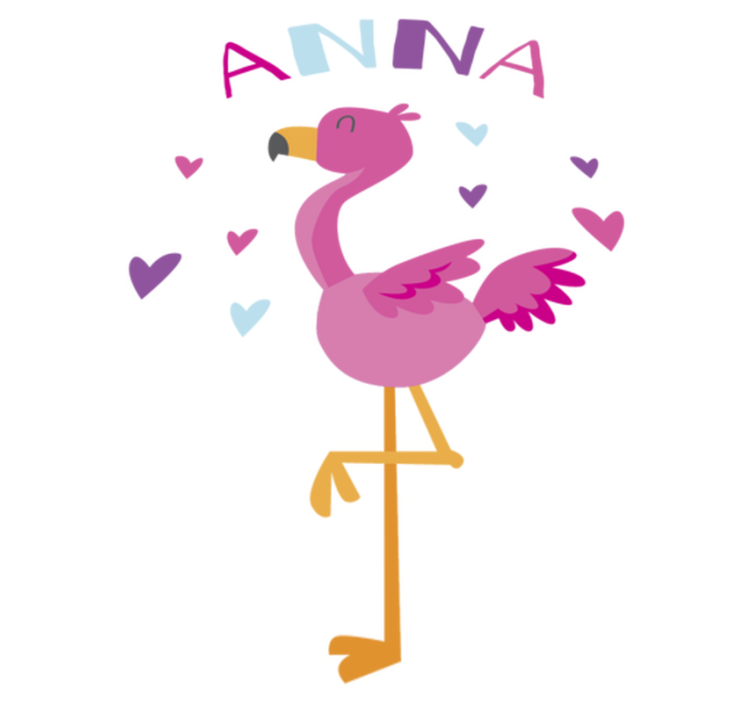 Otroške vinilna preproga personalizirana flamenco - TenStickers