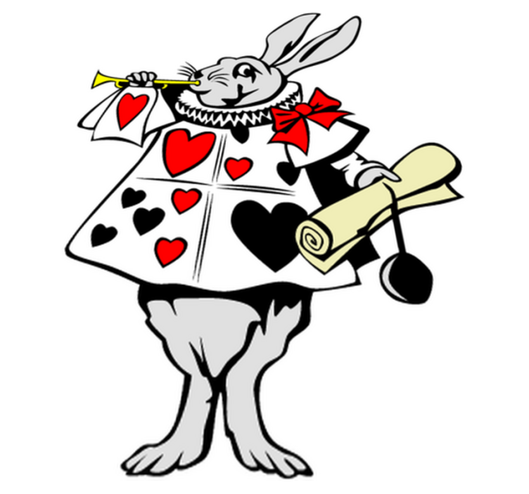 Otroške vinilna preproga zajček iz čarobne dežele - TenStickers