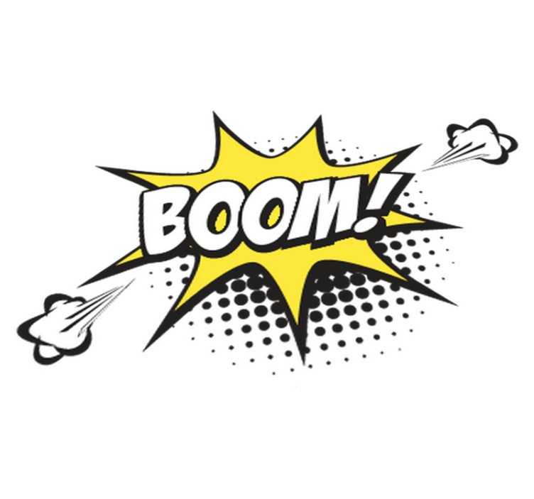 Otroške vinilna preproga puf! puf! - TenStickers