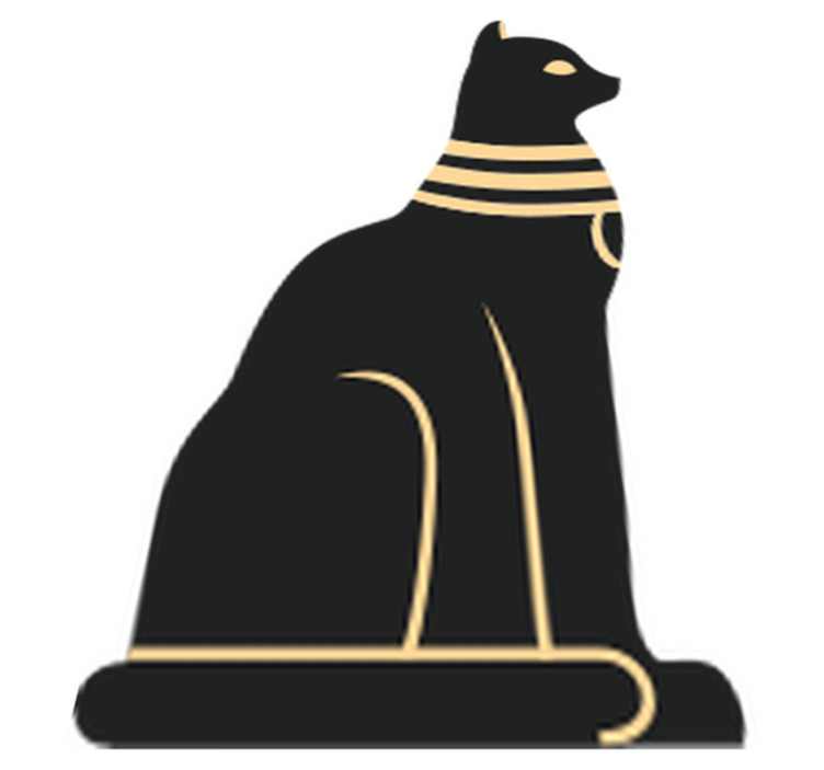 Vinilne preproge za spalnico egipčanska mačka - TenStickers