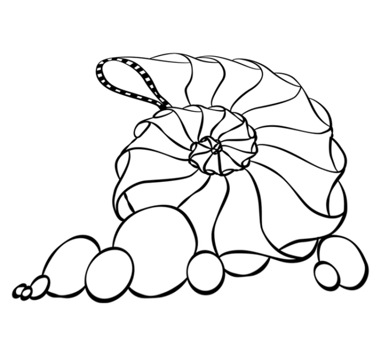 Vinilne preproge za spalnico morska školjka - TenStickers