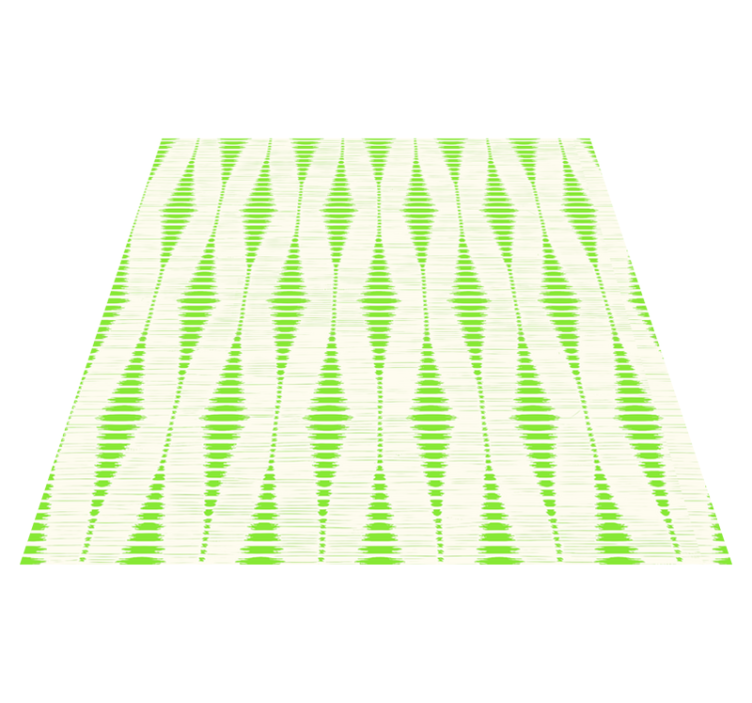 Vinilne preproge z geometrijskimi vzorci zeleni rabaul ikat - TenStickers