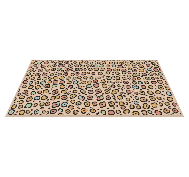 Vinilne preproge za spalnico leopardji pastelni vzorec - TenStickers