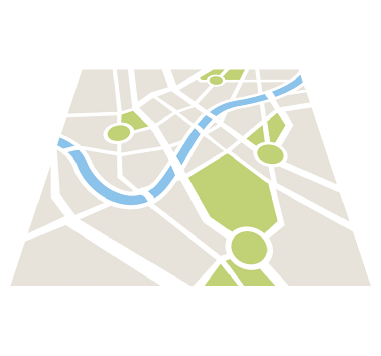 Neverjetne mestne ceste vinilna preproga - TenStickers