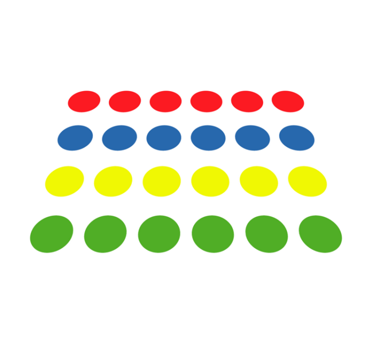 čudovita twister igra vinilna preproga - TenStickers