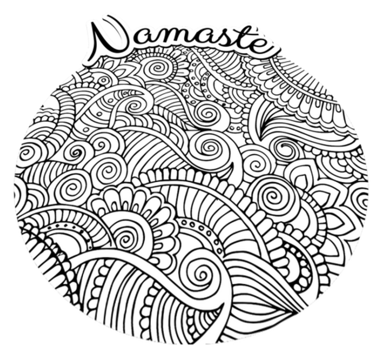 Mandala namaste vinilna preproga - TenStickers