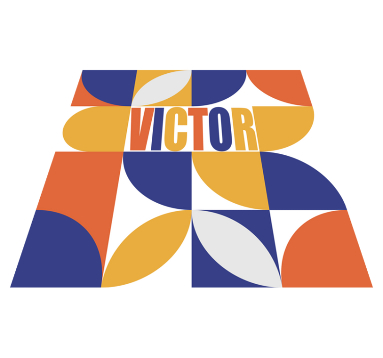 Personalizable geometrijska minimalna vinilna preproga - TenStickers