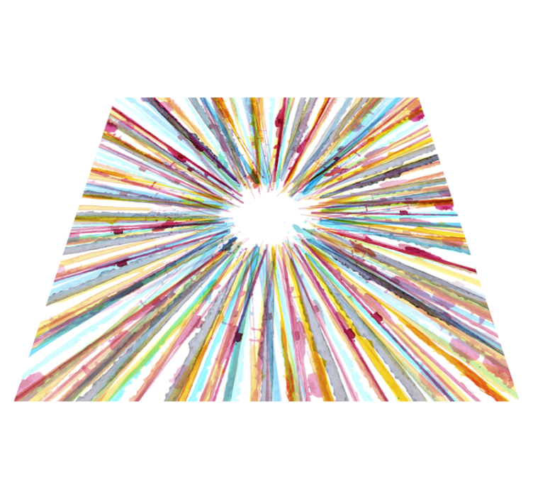 Akvarelna črtasta vinilna preproga - TenStickers