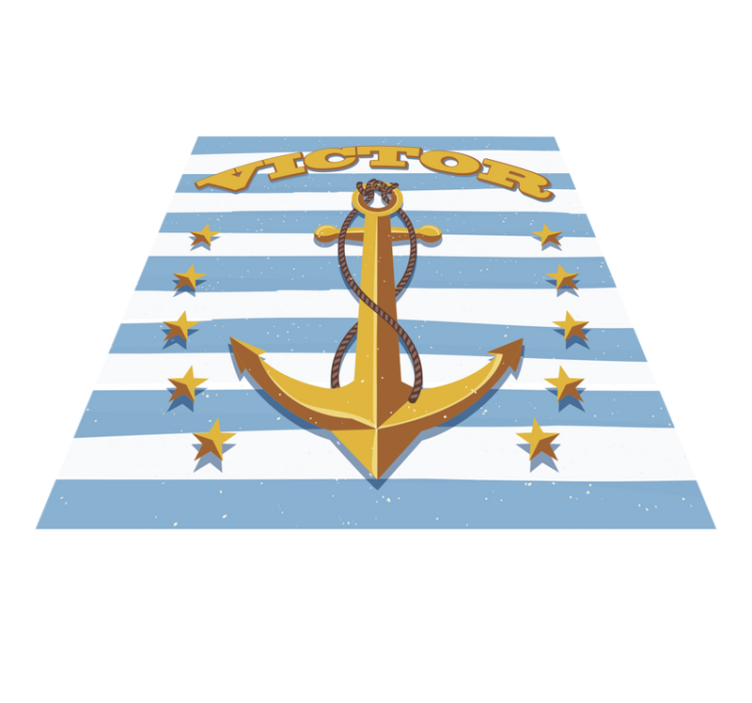 Navtično prilagodljiv Vinilna preproga z imeni - TenStickers