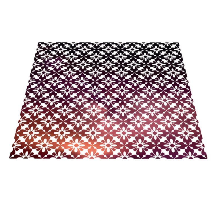 Okrasni cvetovi cvetni vinilni preprog - TenStickers