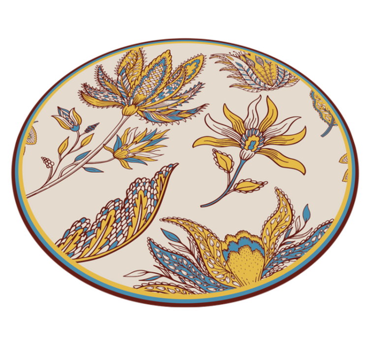 Paisley preproga za rože vinila - TenStickers