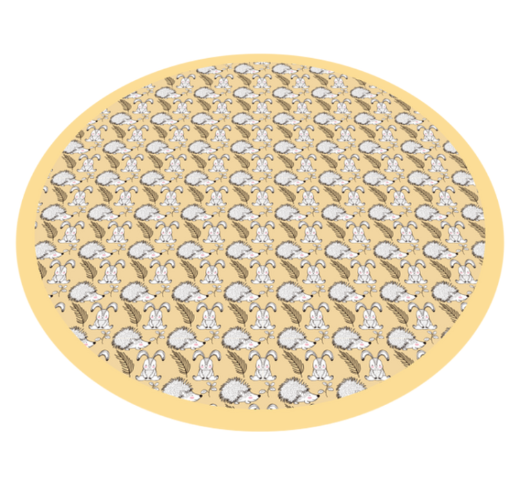 Divje živali in kunci živalska vinilna preproga - TenStickers