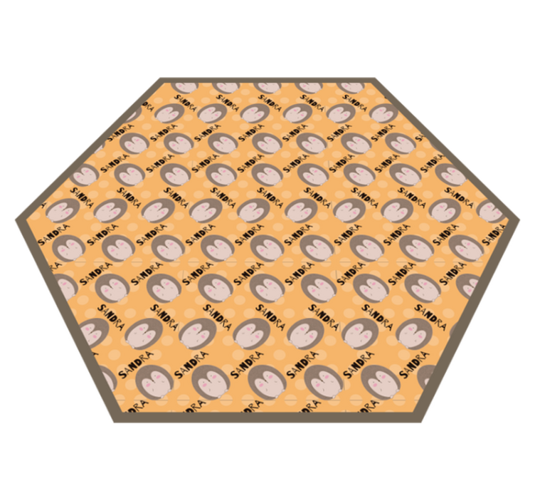 Personalizirana srca Vinilna preproga z imeni - TenStickers