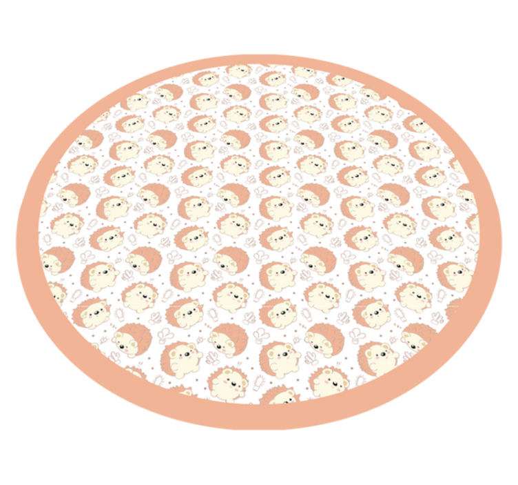 Levji krožni vzorec Vinilna preproga za dojenčke - TenStickers