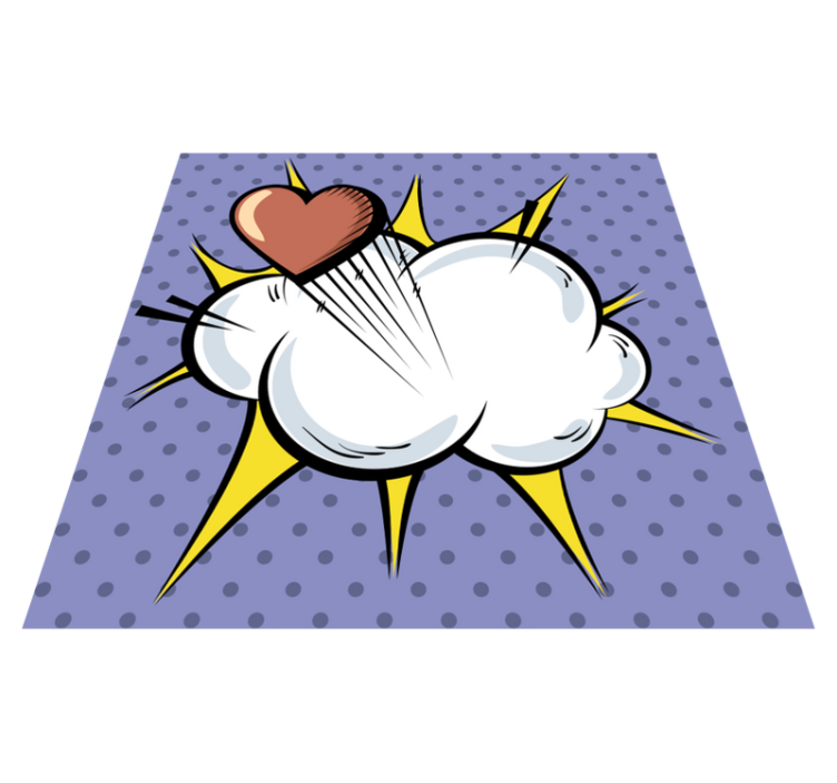 Pop art eksploziv Vinilna preproga z igre - TenStickers