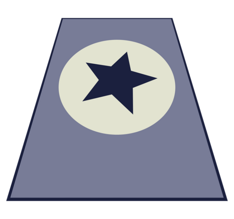 Zvezdni osrednji del vinilna preproga s zvezdami - TenStickers