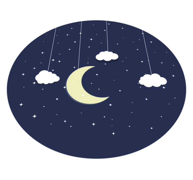 Starry night star vinil preproga - TenStickers