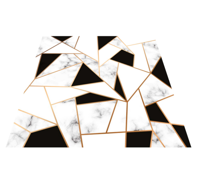 Elegantna črno-bela tekstura moderna preproga - TenStickers