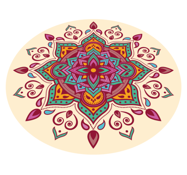 Umetnost mandale Vinilna preproga mandala - TenStickers