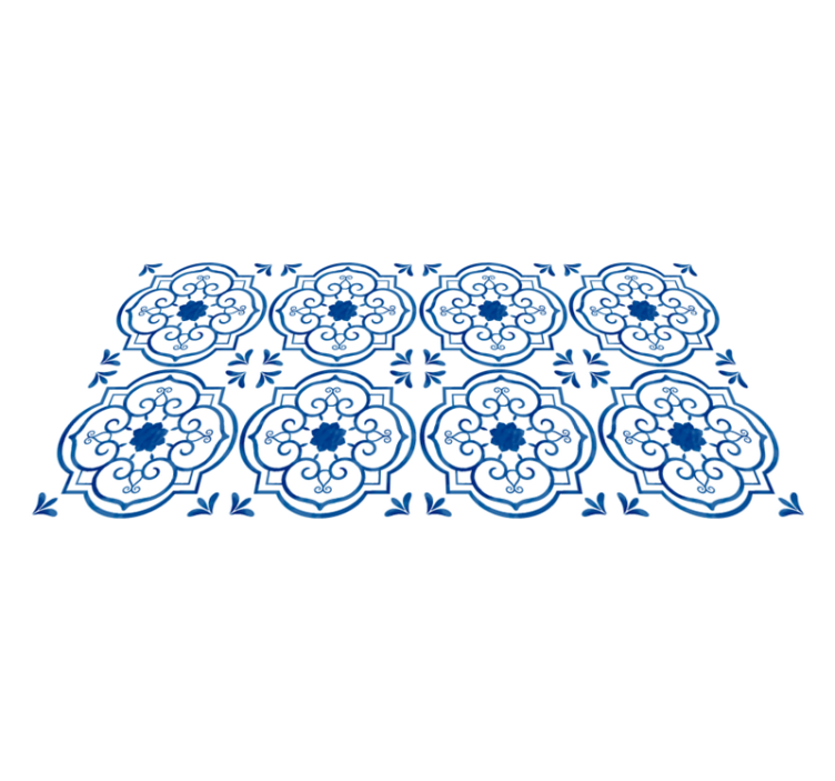 Modra kopalnica ploščice preproga - TenStickers