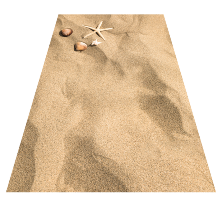 Poletne vibe vinil preproge peščene kamnite talne ploščice - TenStickers