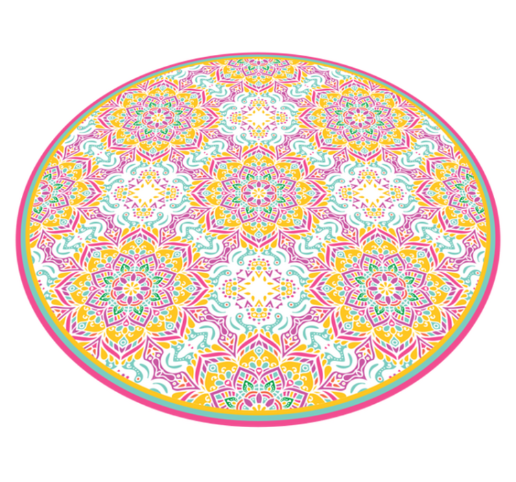 Vinilna preproga mandala krožna - TenStickers