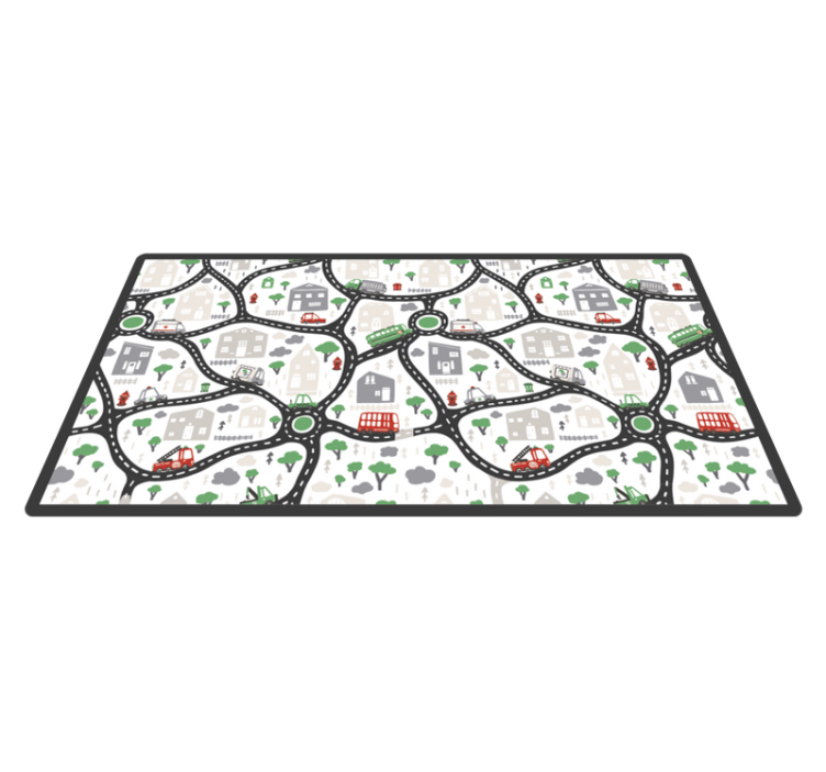 Otroška preproga iz vinila s cestno preprogo za avtoceste - TenStickers