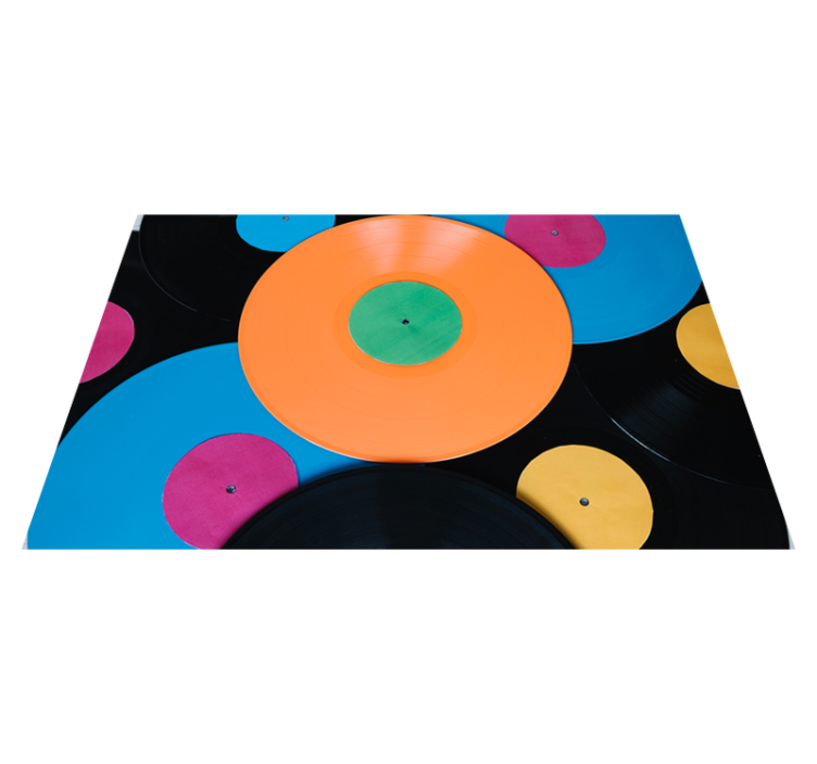 Plošča vinil podstavki večbarvna - TenStickers